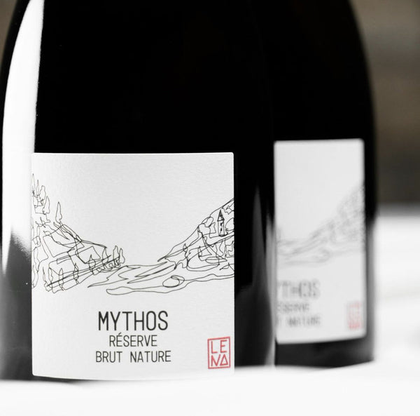 LENA_Mythos_Reserve_Brut_Nature_2018_Etikettendetail_Weinhandlung_Suff