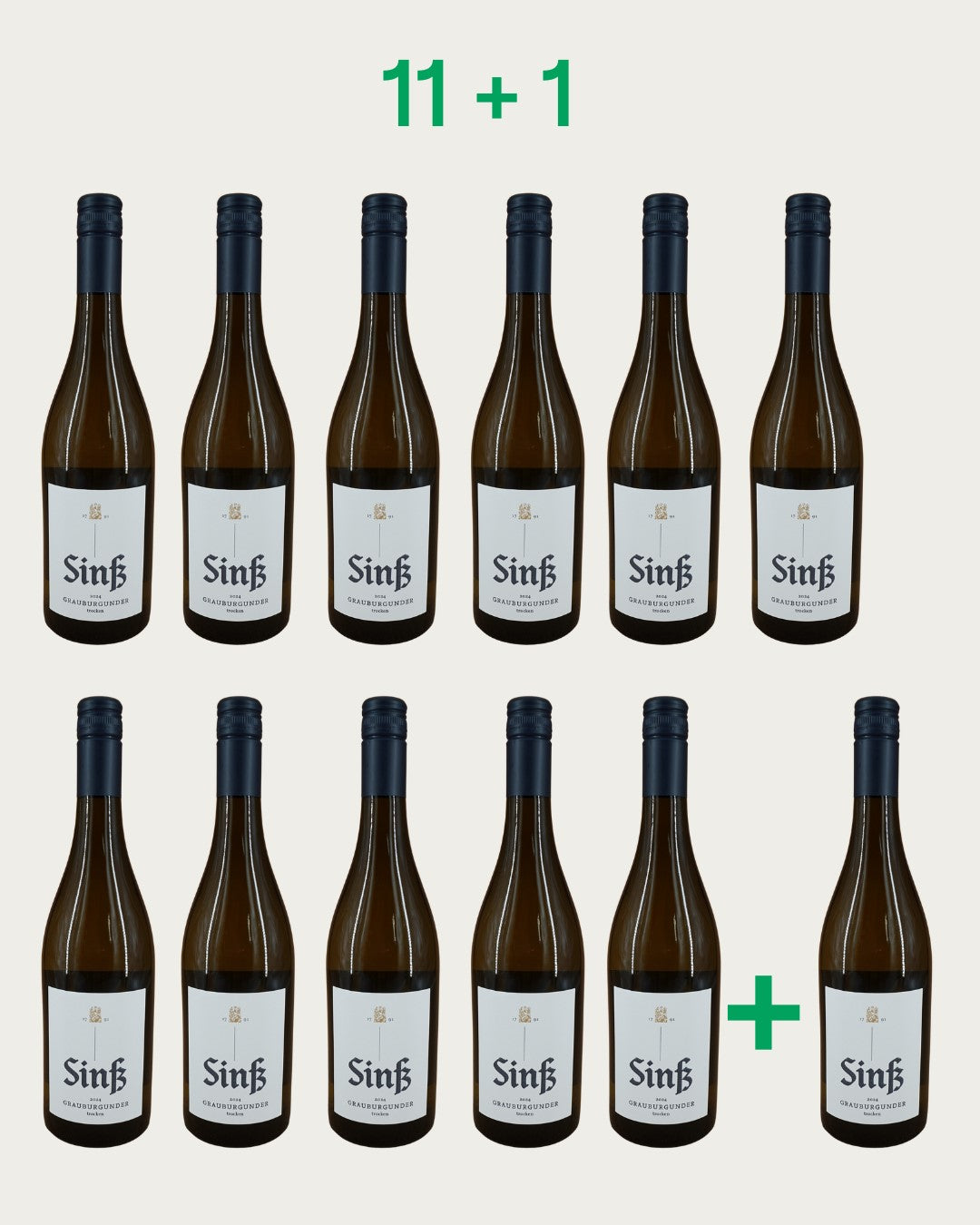 11+ 1 FL Vorteilspaket Weingut Sinß Grauburgunder