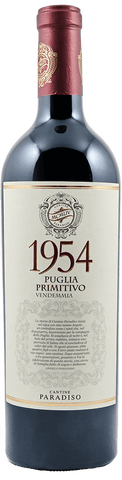 Cantine Paradiso  Primitivo 1954 2017