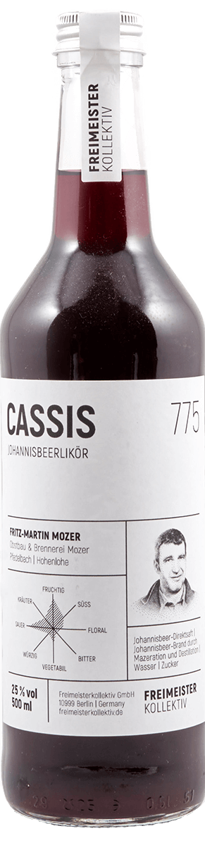 Freimeisterkollektiv Cassis Likör - 775 500ml 