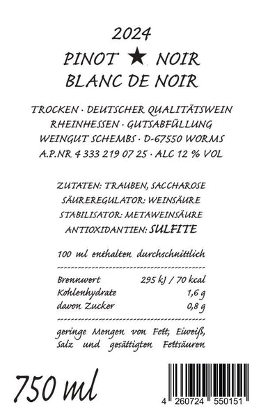 Chateau Schembs Pinot (Blanc de) Noir - Born to be Wild