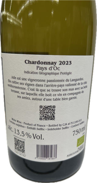 Les Collines de Julie Chardonnay Pays d’Oc